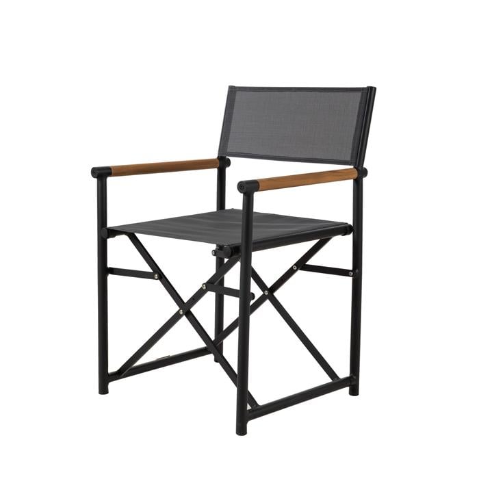 GUSTA TEAK  REJISOR SANDALYESİ SİYAH