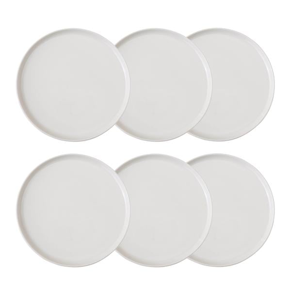 Mudo Home Ephesus White Pasta Tabağı Seti 6Li -20Cm Renksiz