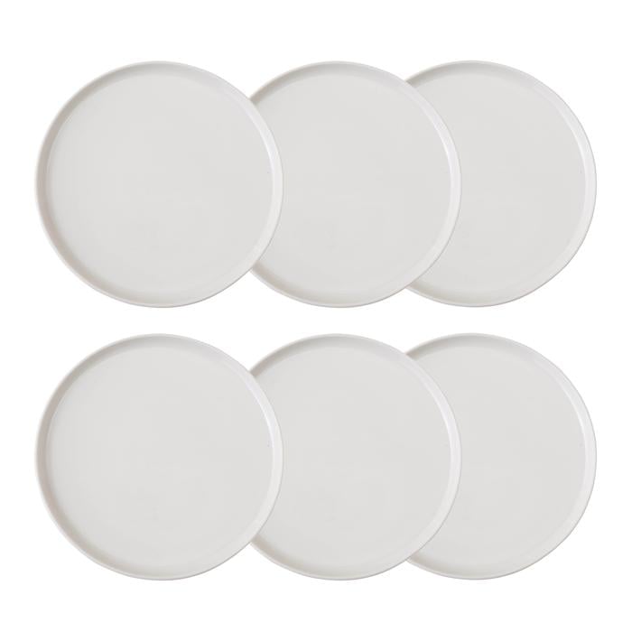 EPHESUS WHITE  PASTA TABAĞI SETİ 6LI -20CM