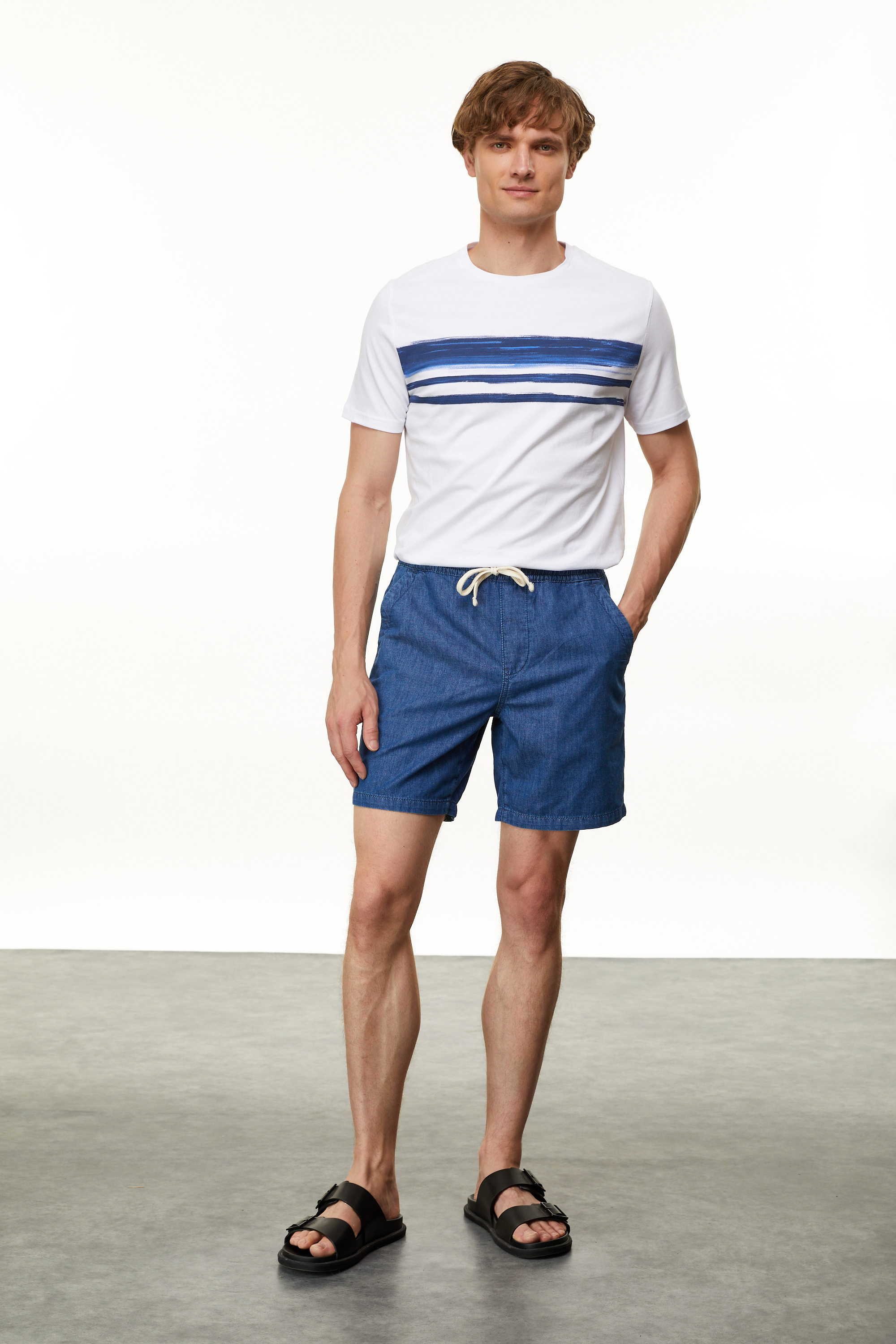 STRAIGHT FIT BAĞLAMALI ŞORT