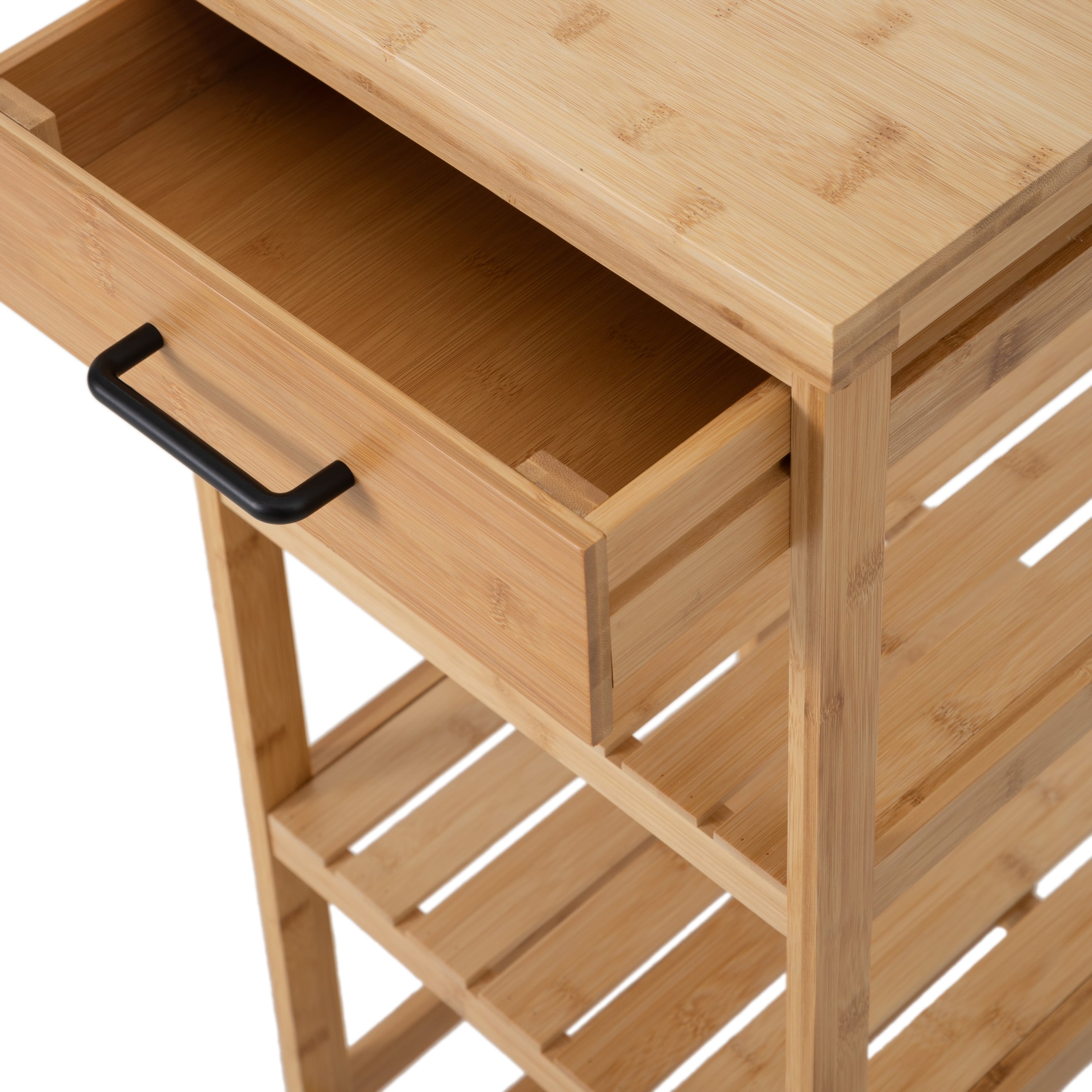 BOHO BAMBU ÇEKMECELİ ETAJER