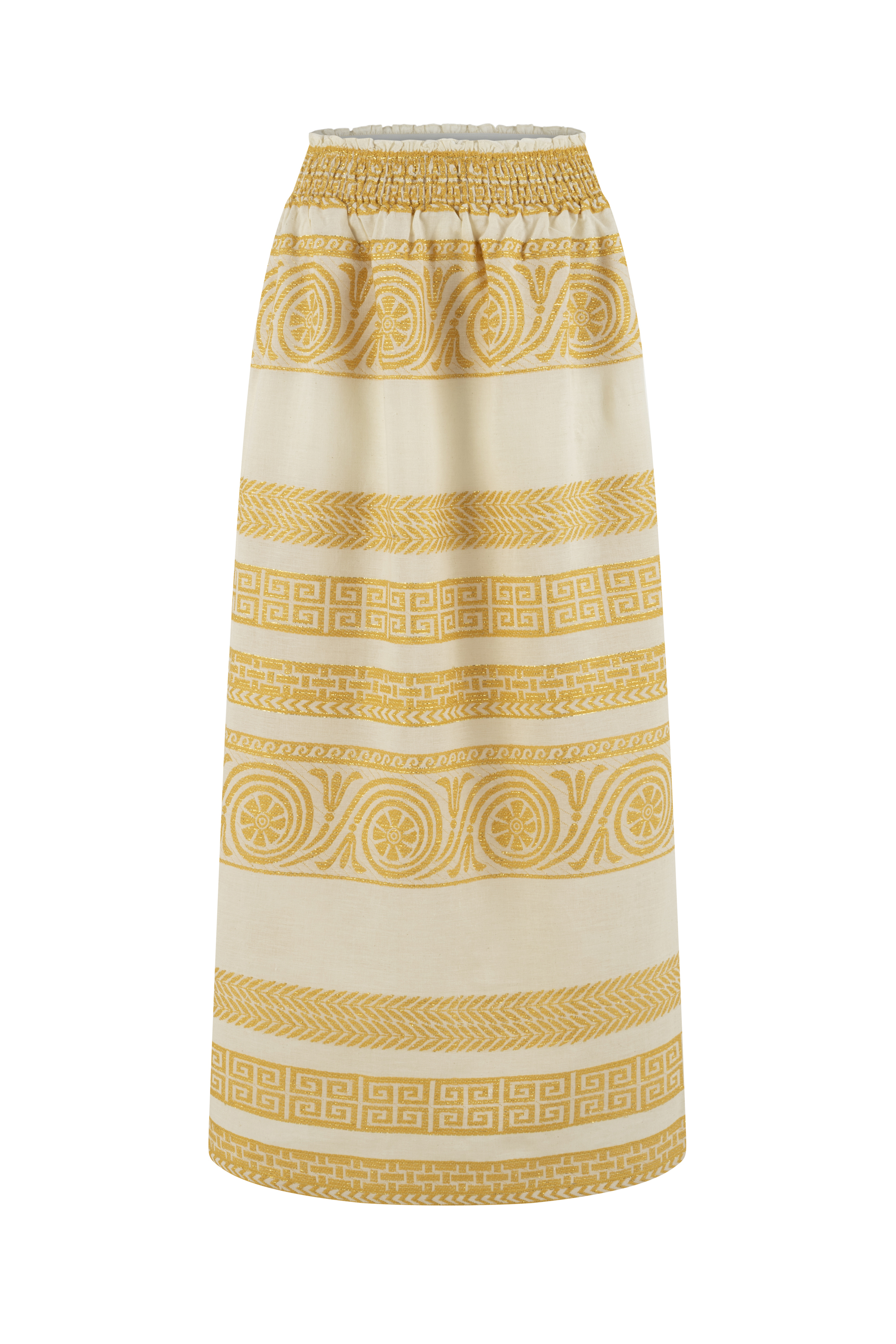 ETNİK NAKIŞLI MİDİ ETEK