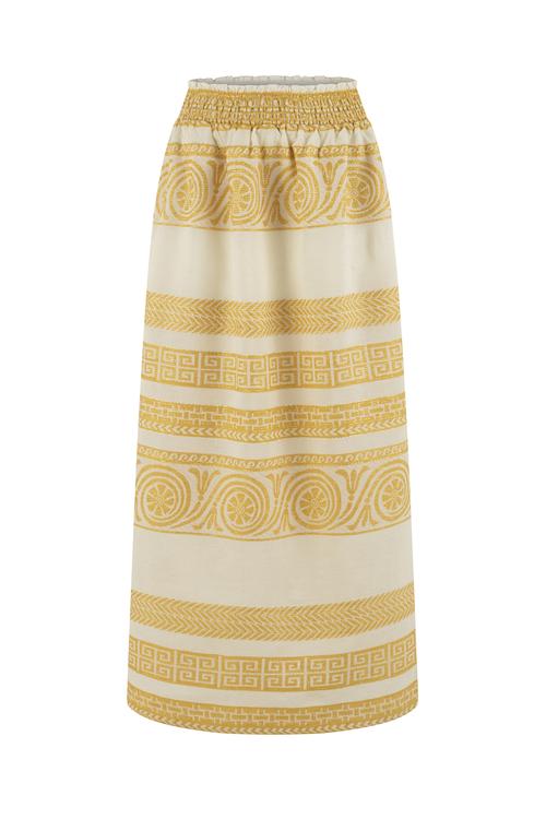  ETNİK NAKIŞLI MİDİ ETEK