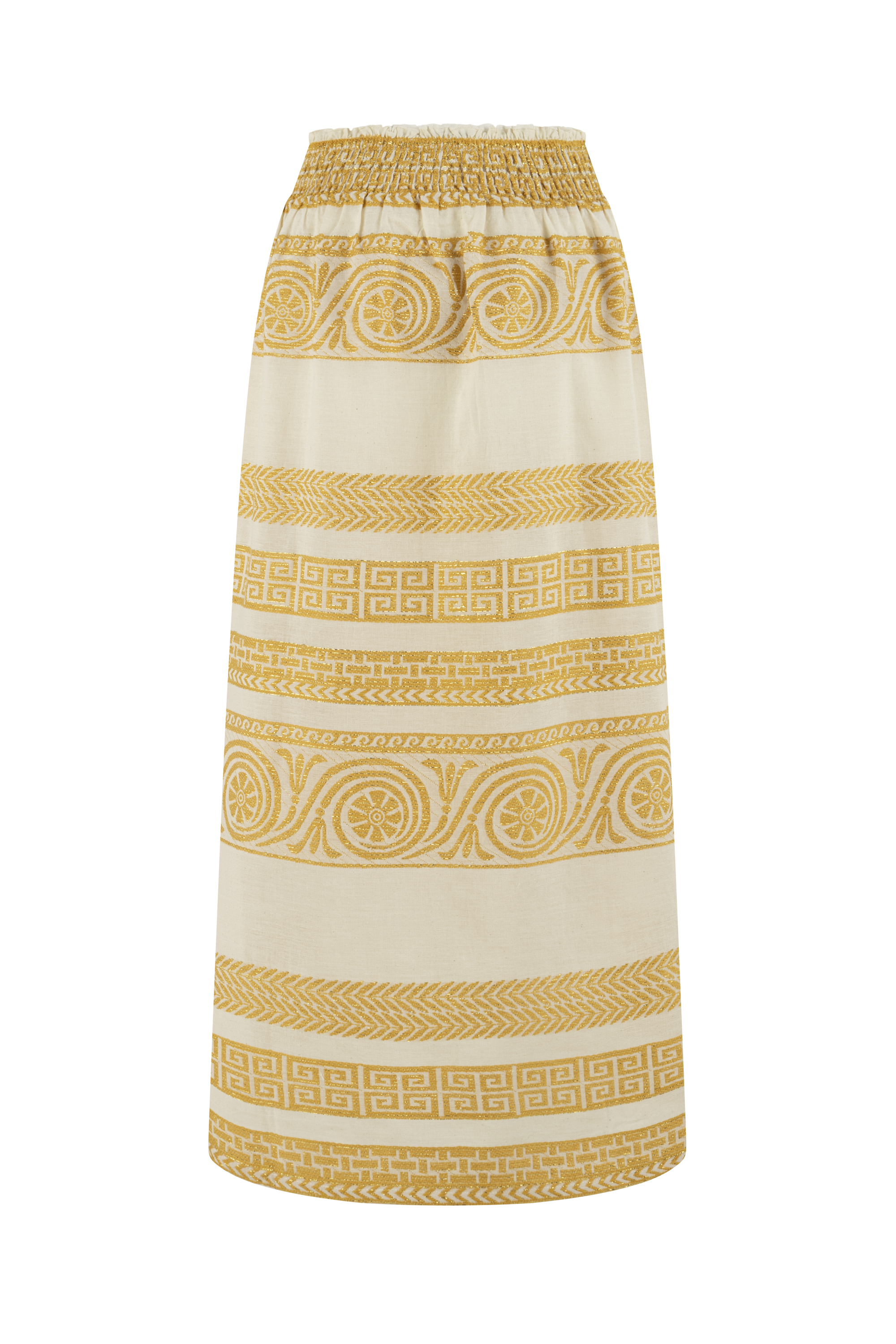 ETNİK NAKIŞLI MİDİ ETEK