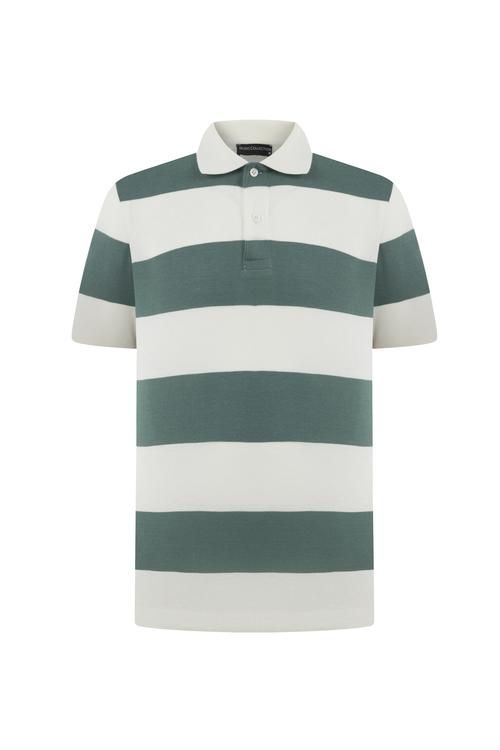  POLO YAKA ÇİZGİLİ T-SHIRT