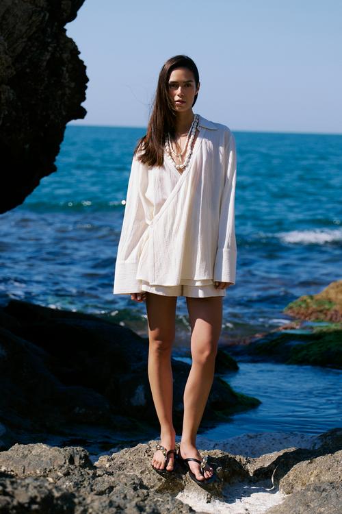  ŞİLE BEZİ - KRUVAZE RELAX FIT GÖMLEK