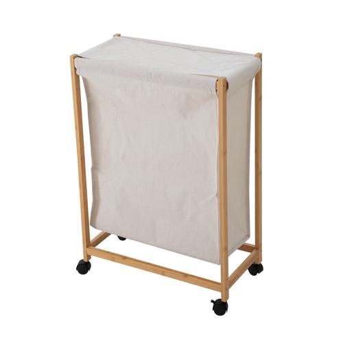  BOHO TEKERLEKLİ ÇAMAŞIR SEPETİ 55X28X80