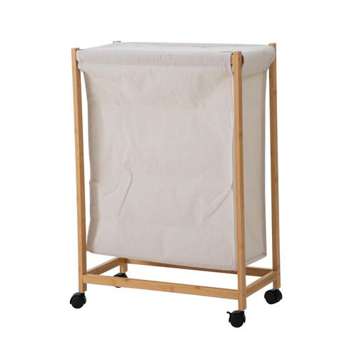  BOHO TEKERLEKLİ ÇAMAŞIR SEPETİ 55X28X80