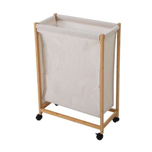  BOHO TEKERLEKLİ ÇAMAŞIR SEPETİ 55X28X80