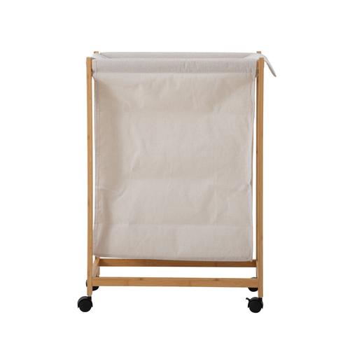  BOHO TEKERLEKLİ ÇAMAŞIR SEPETİ 55X28X80