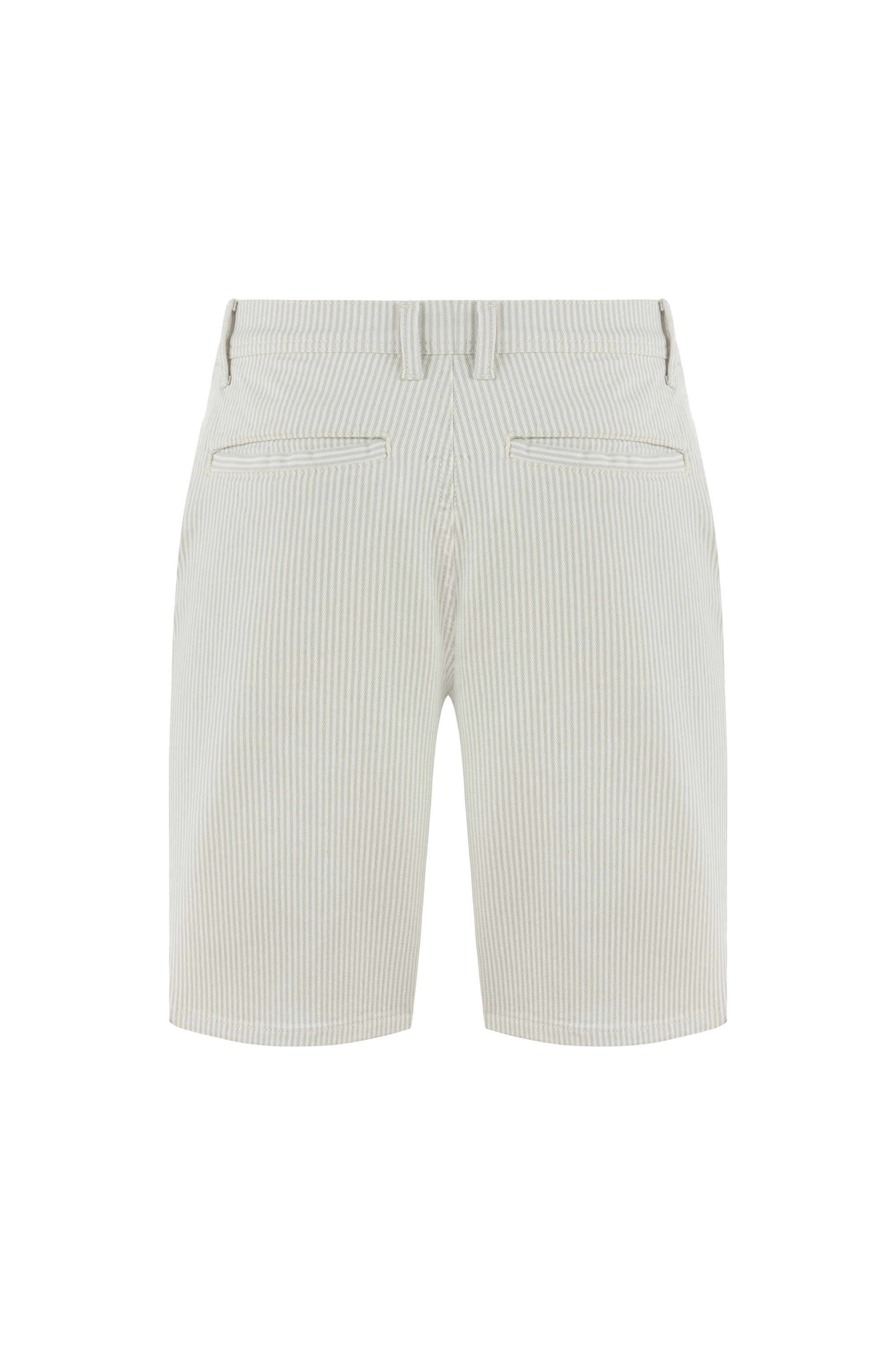 STRAIGHT FIT ÇİZGİLİ ŞORT