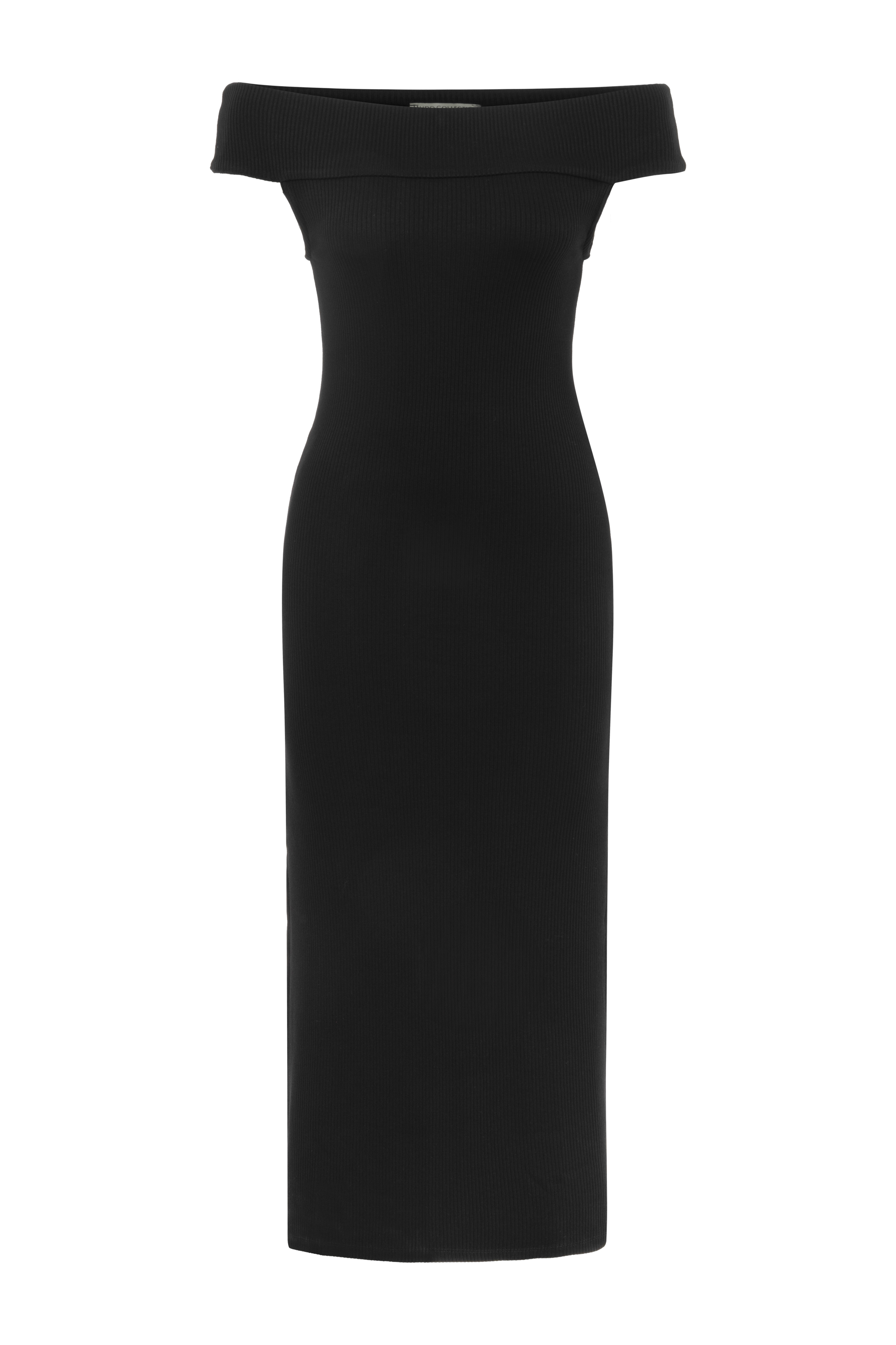 KAYIK YAKA MAXI ELBİSE