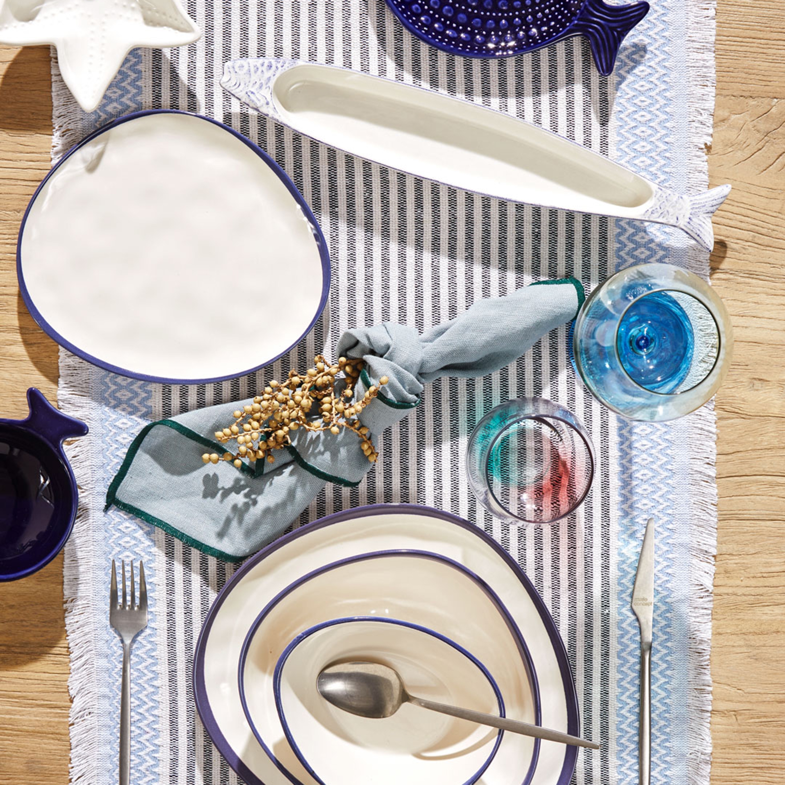 TRIBECA  PASTA TABAĞI 23CM- NAVY