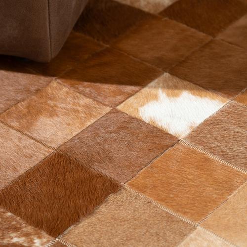  DIAMOND DERİ HALI EKRU KAHVE 160X230