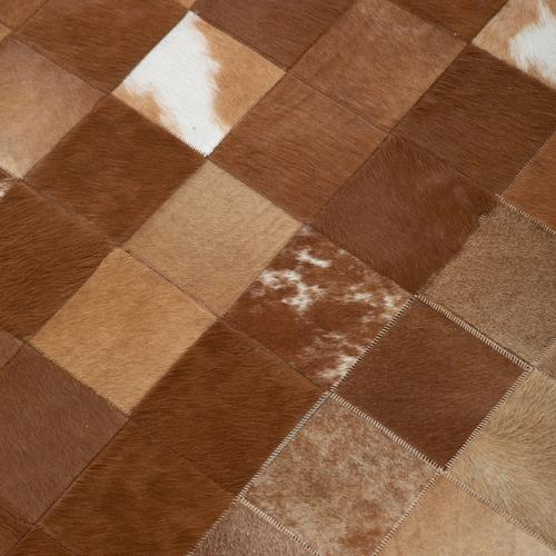  DIAMOND DERİ HALI EKRU KAHVE 160X230