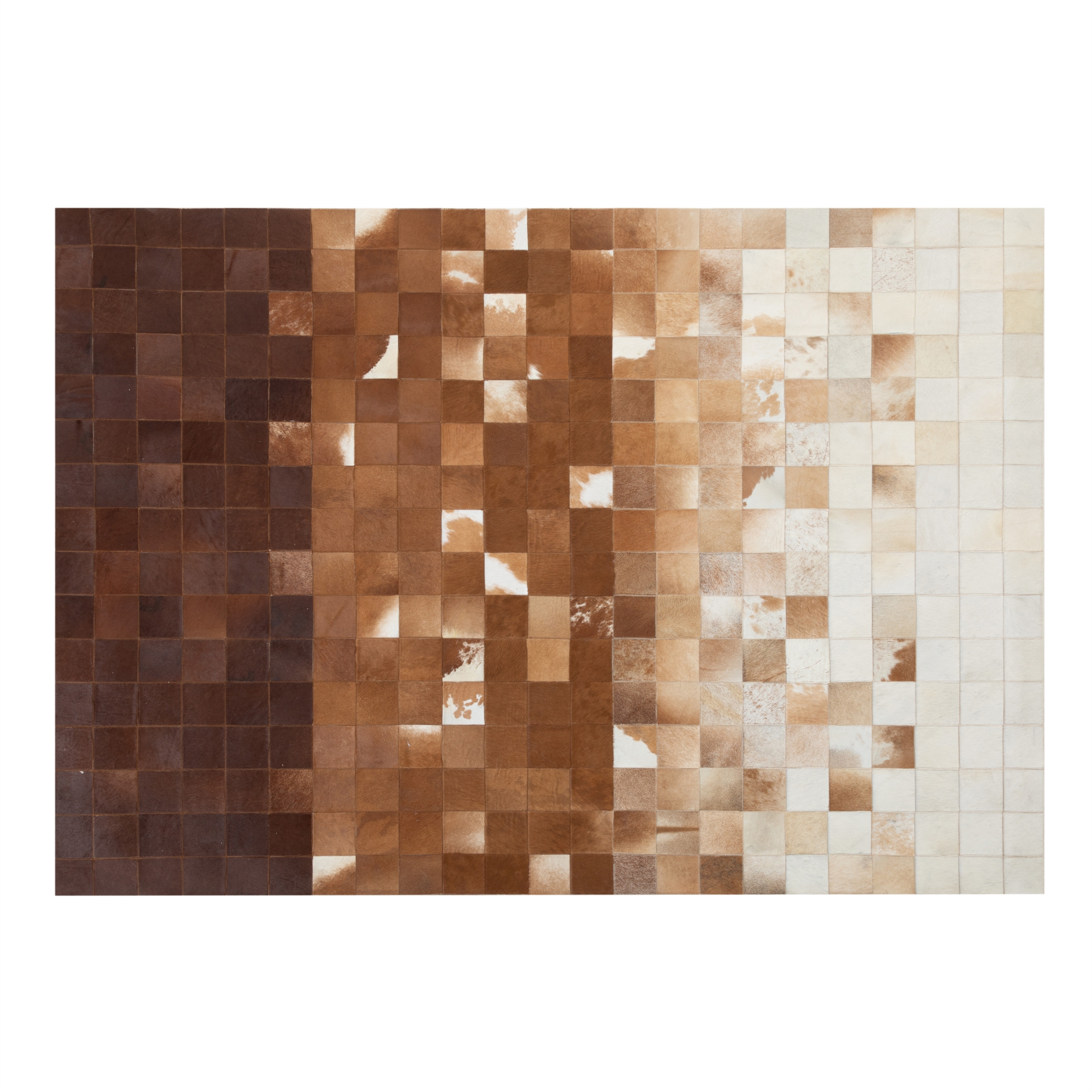 DIAMOND DERİ HALI EKRU KAHVE 160X230