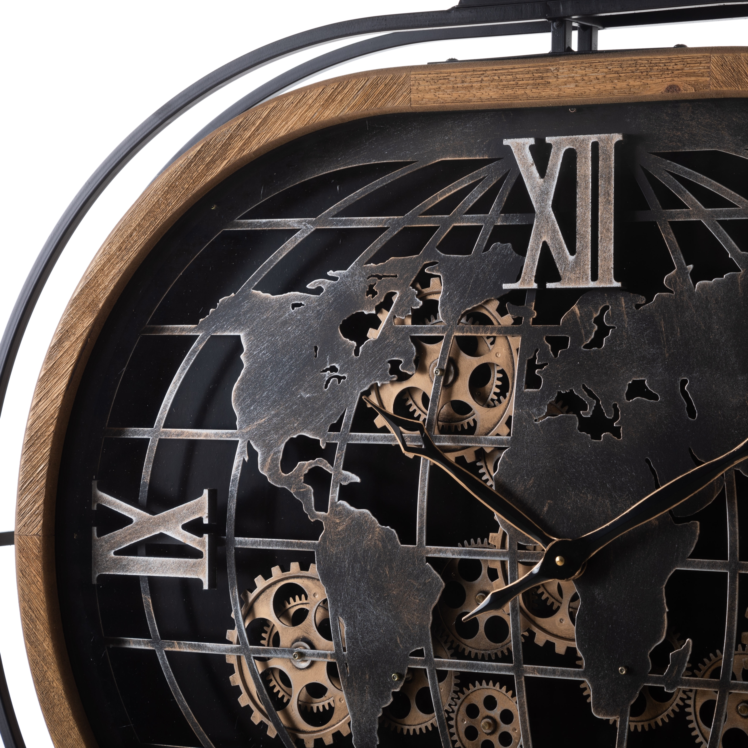 WORLD ÇARKLI DUVAR SAATİ 87X81X8CM