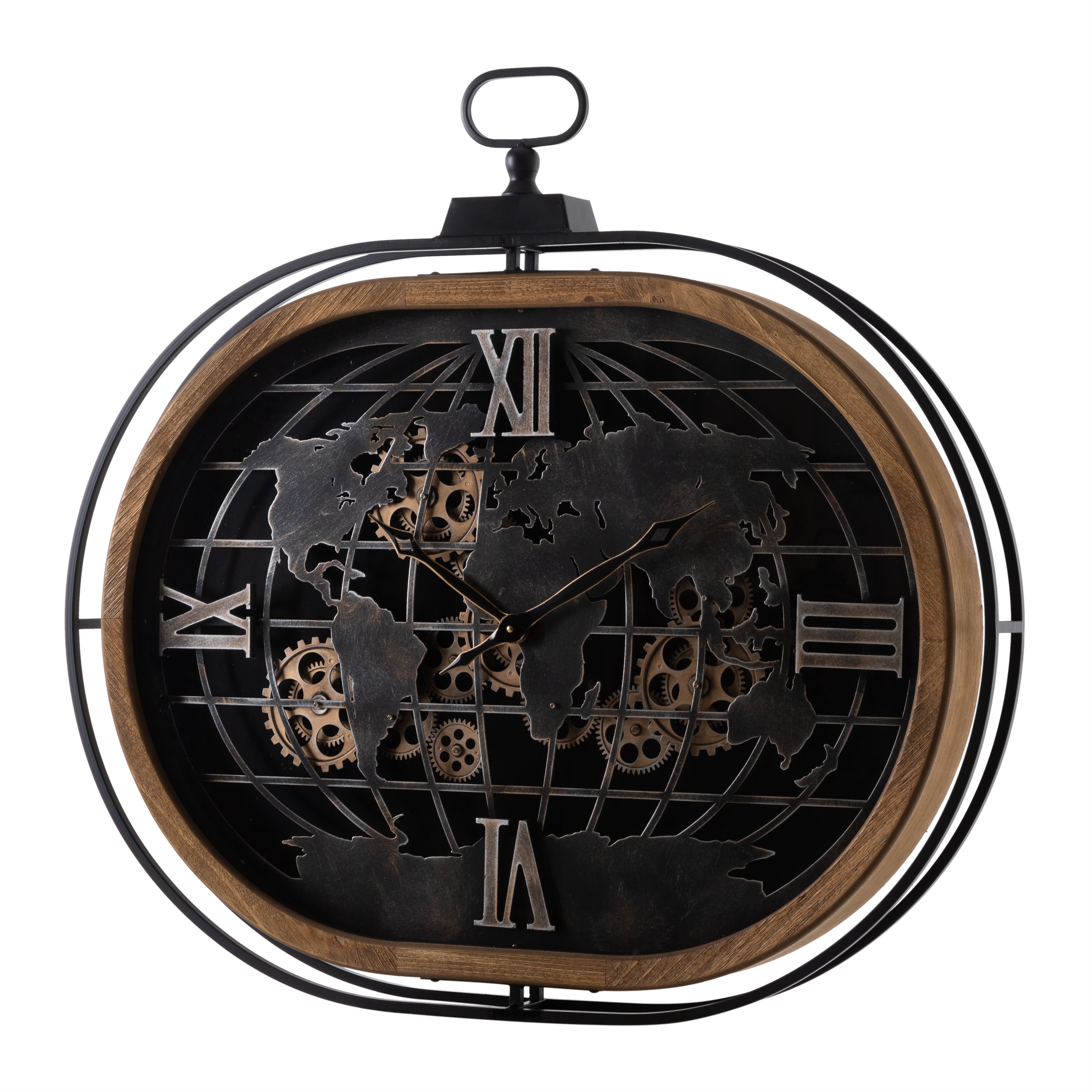 WORLD ÇARKLI DUVAR SAATİ 87X81X8CM