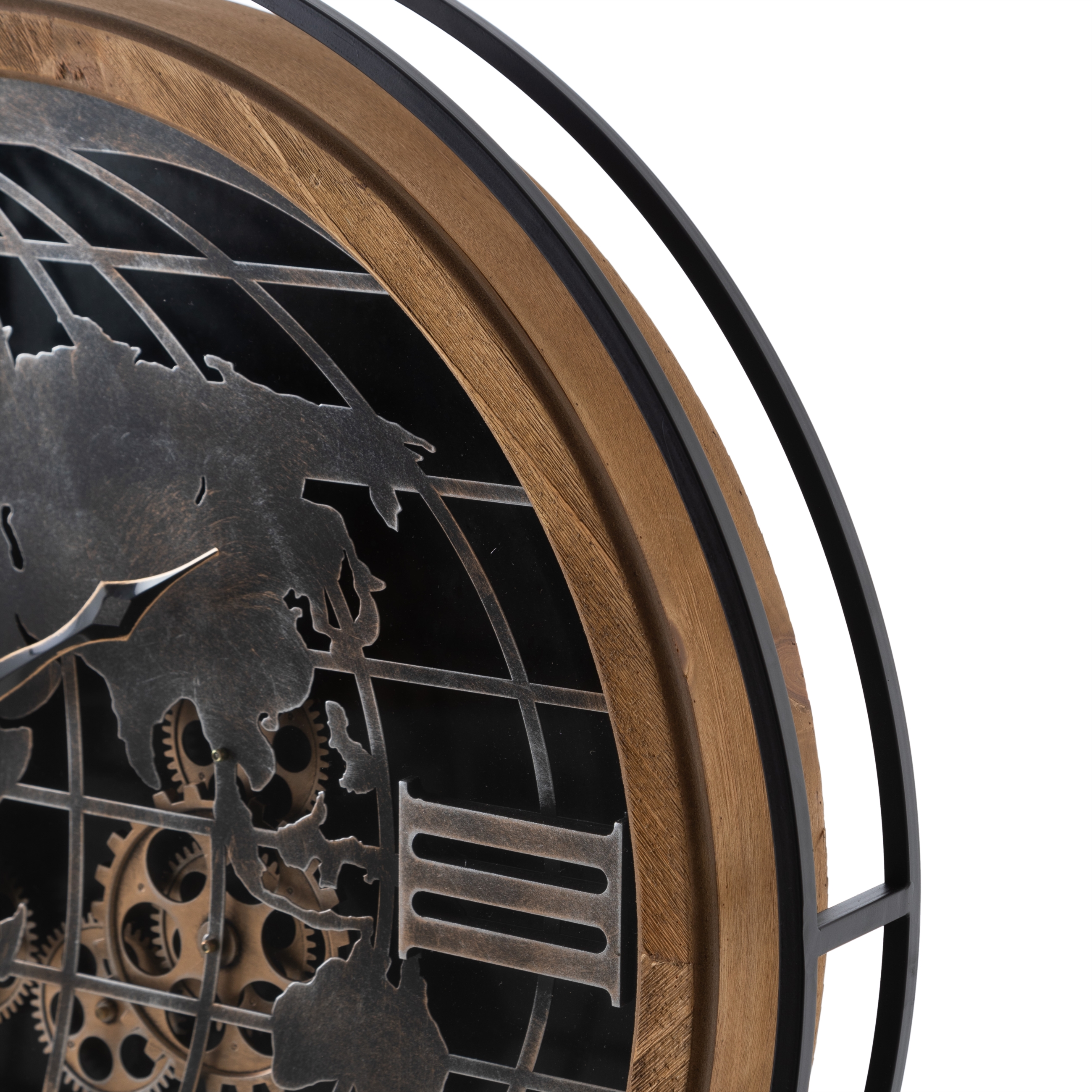 WORLD ÇARKLI DUVAR SAATİ 87X81X8CM