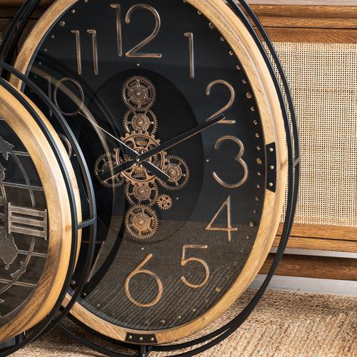  STOKHOLM ÇARKLI DUVAR SAATİ 102X67X8CM