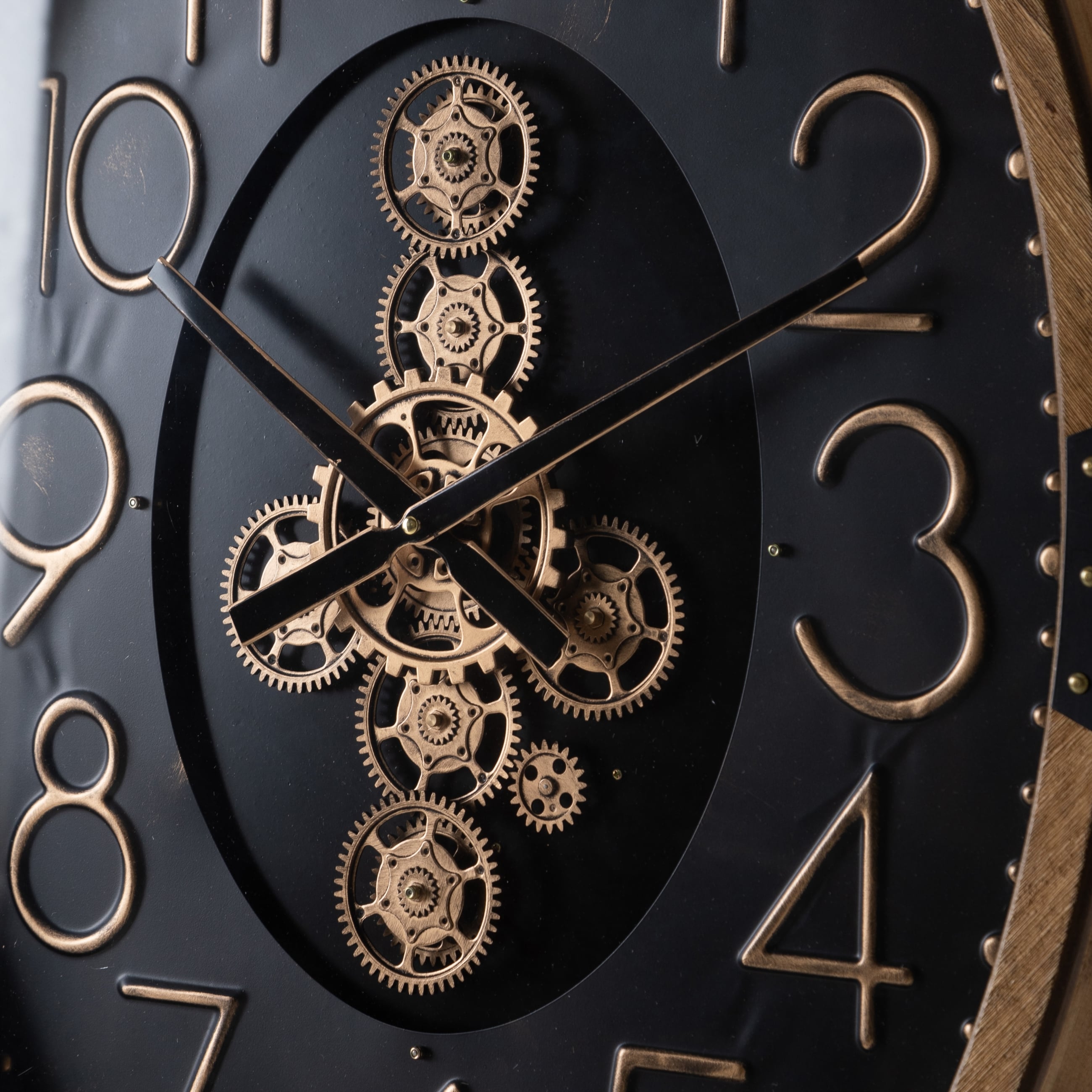 STOKHOLM ÇARKLI DUVAR SAATİ 102X67X8CM