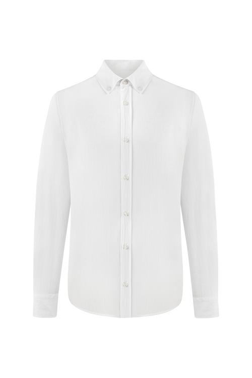  KETEN KARIŞIMLI CASUAL UZUN KOL GÖMLEK