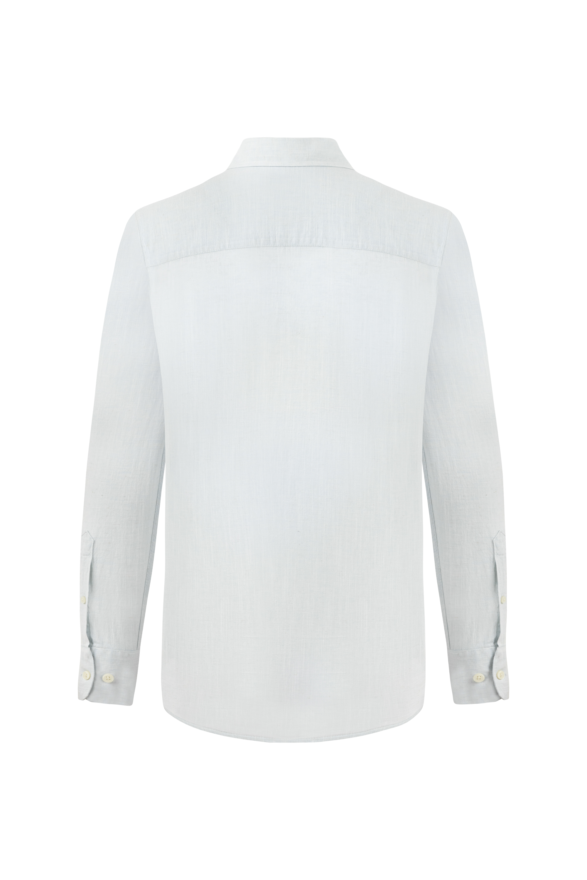 KETEN KARIŞIMLI CASUAL UZUN KOL GÖMLEK