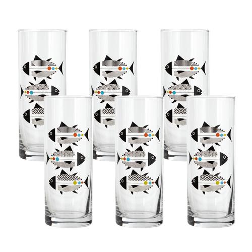  BLUE FISH RAKI BARDAĞI 6 LI 195 ML