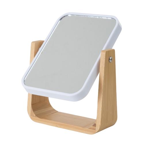  BOHO BAMBU BÜYÜTEÇLİ AYNA BEYAZ 16X5,8X21,8