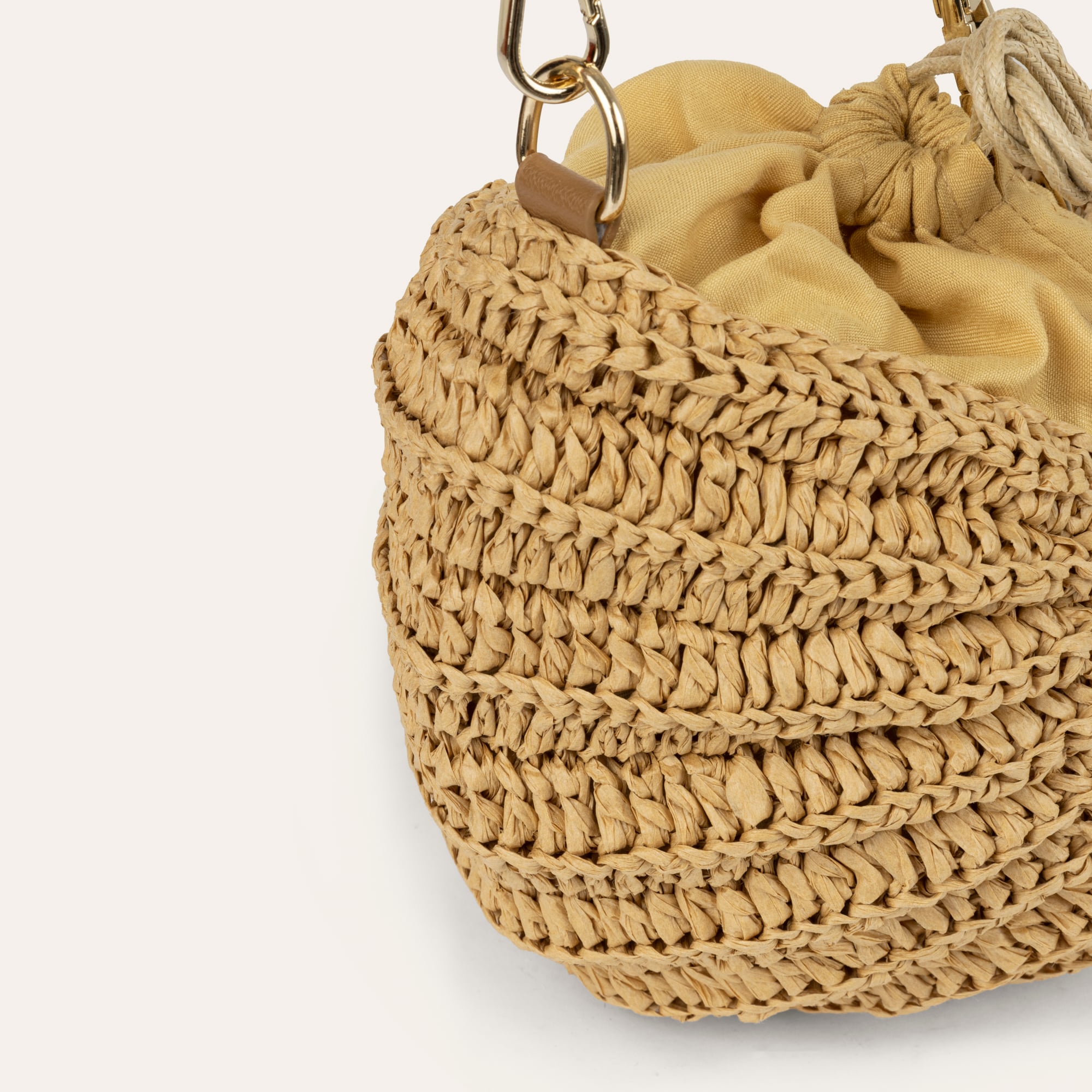 DENİZ KABUĞU MİNİ HASIR OMUZ ÇANTASI