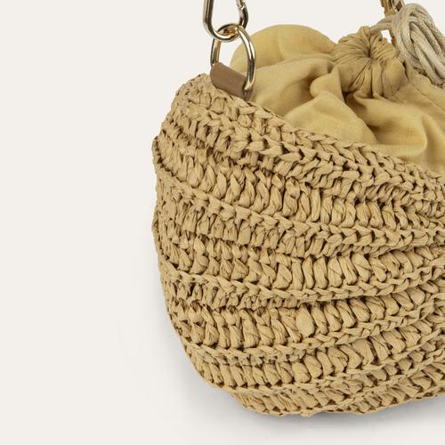  DENİZ KABUĞU MİNİ HASIR OMUZ ÇANTASI