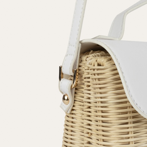  ASKILI MİNİ HASIR OMUZ ÇANTASI