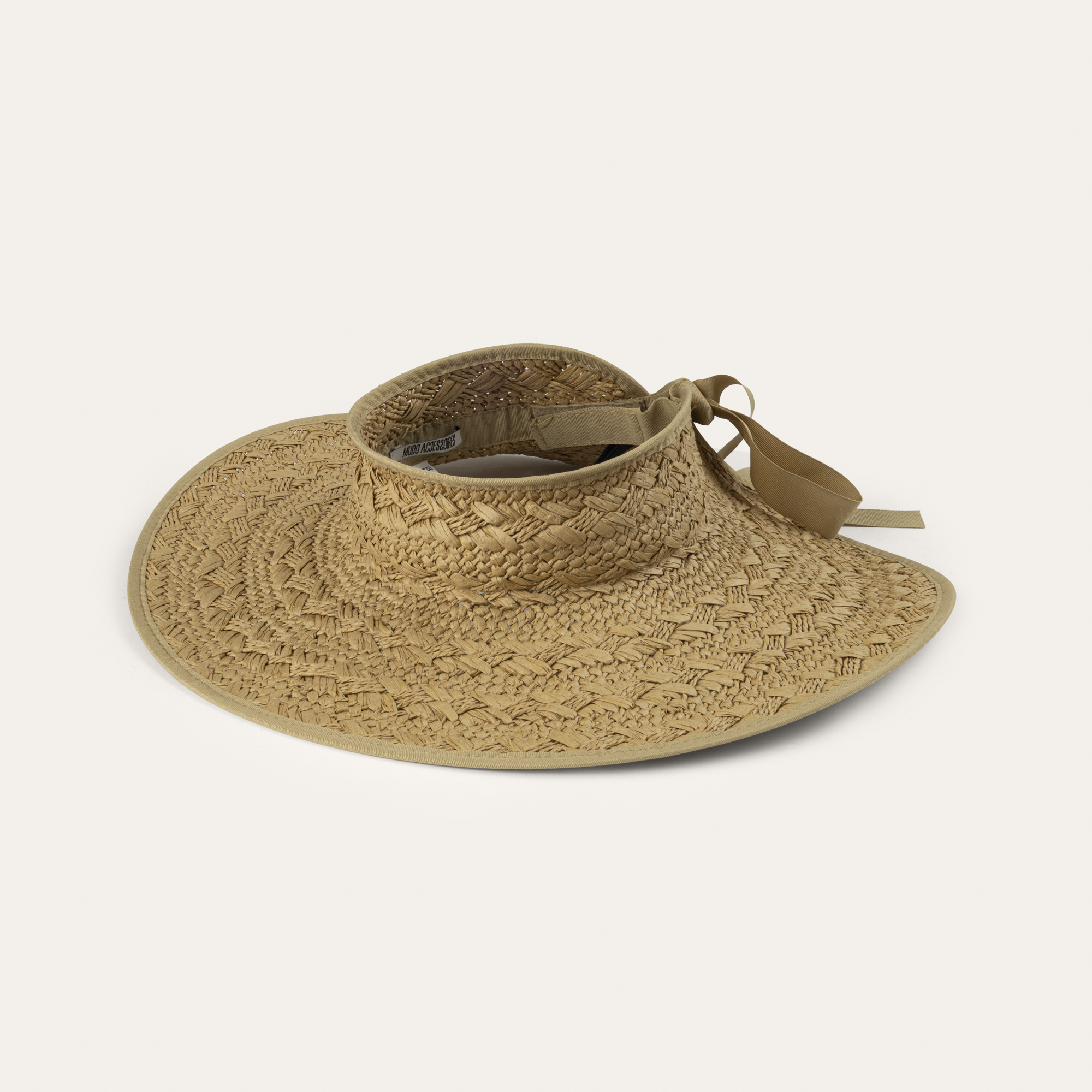 KURDELE BAĞLAMALI HASIR VİZÖR ŞAPKA