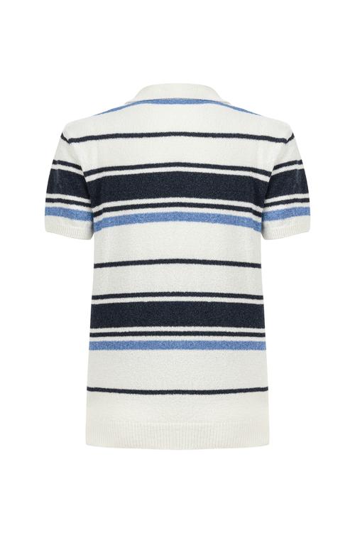  ÇİZGİLİ POLO YAKA TRİKO T-SHIRT