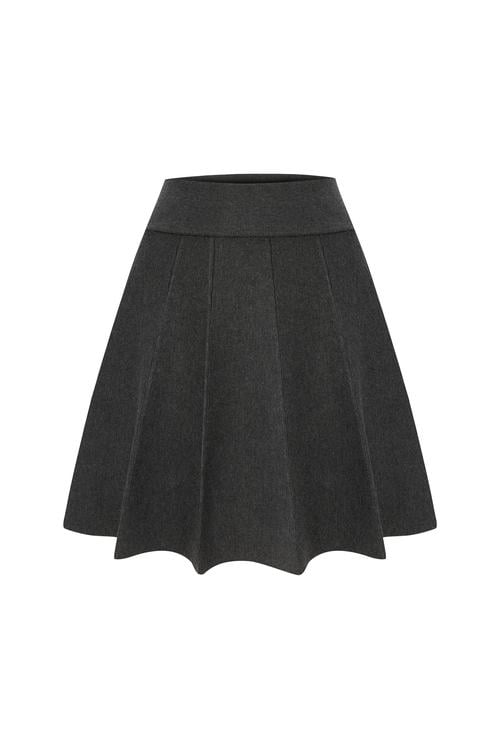  PİLELİ BELİ LASTİKLİ ETEK