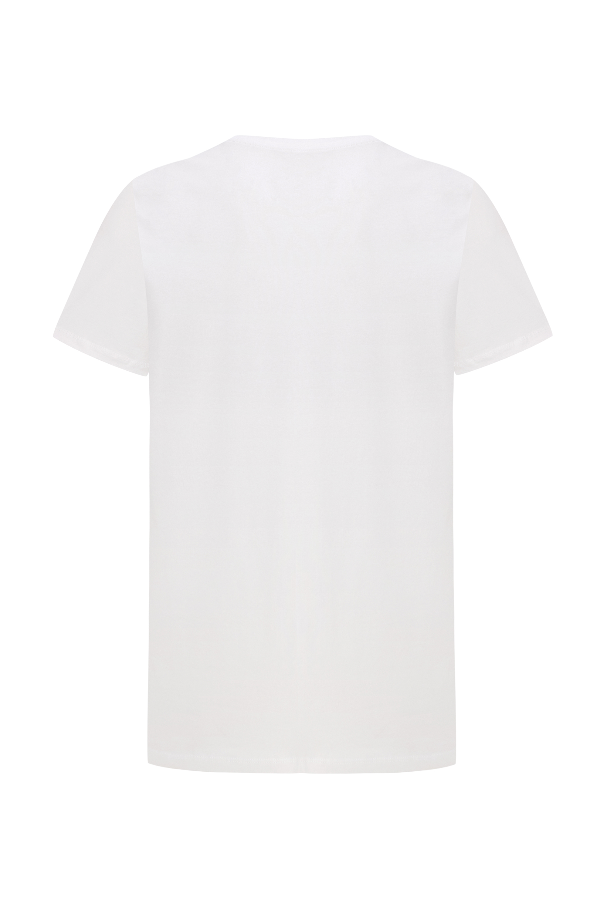 BİSİKLET YAKA BASKILI T-SHIRT