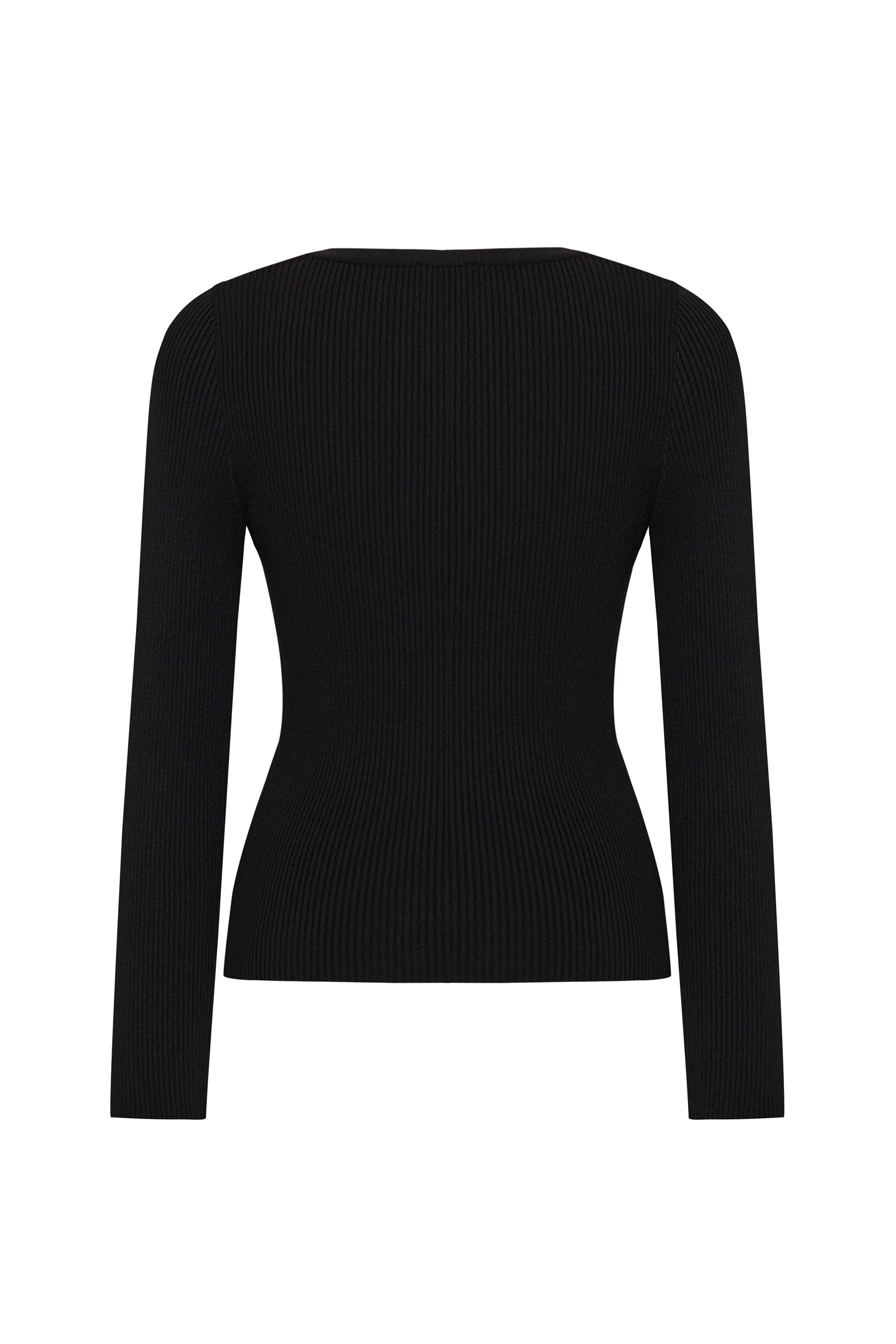 KARE YAKA FİTİLLİ DÜĞMELİ KAZAK