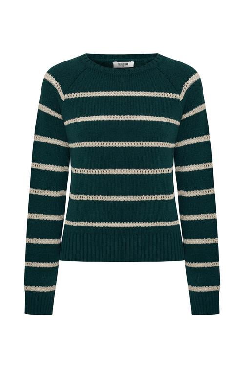  ÇİZGİLİ BİSİKLET YAKA KAZAK