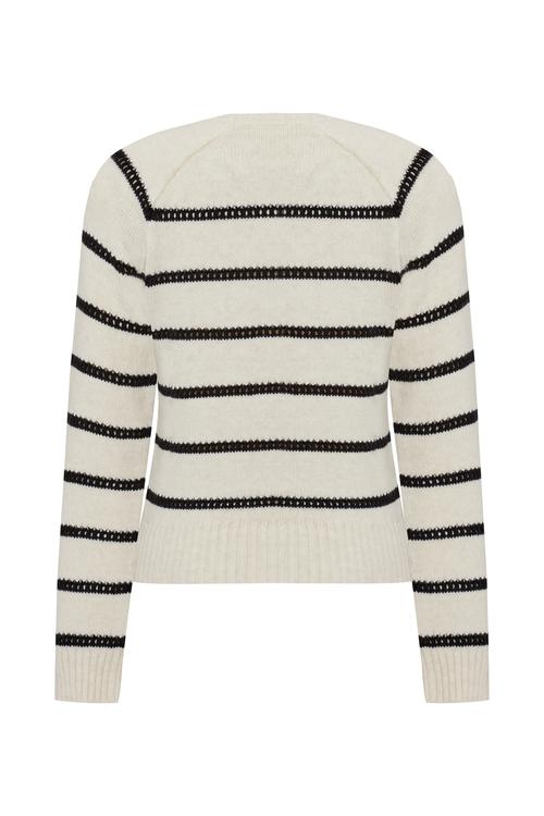  ÇİZGİLİ BİSİKLET YAKA KAZAK