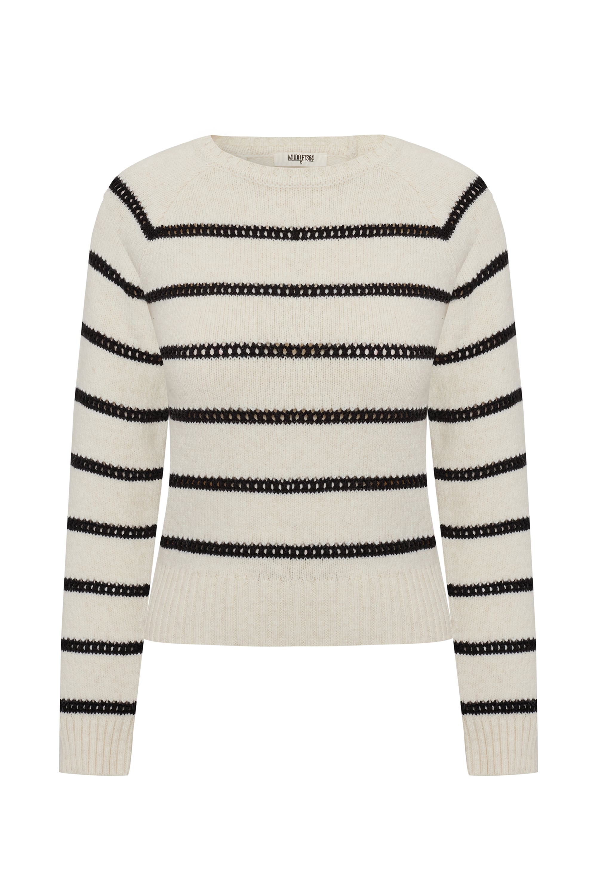 ÇİZGİLİ BİSİKLET YAKA KAZAK