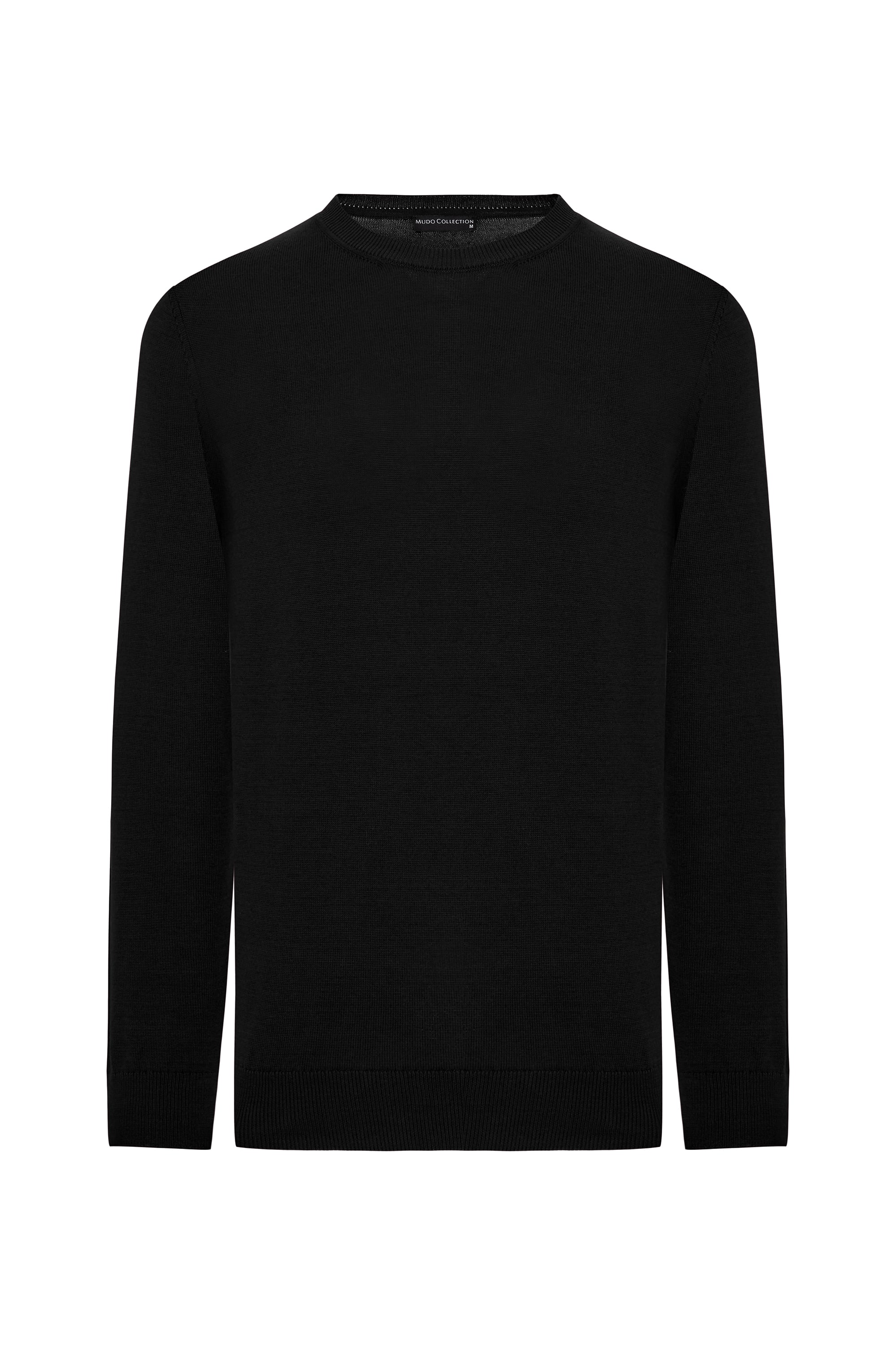 BİSİKLET YAKA UZUN KOLLU KAZAK