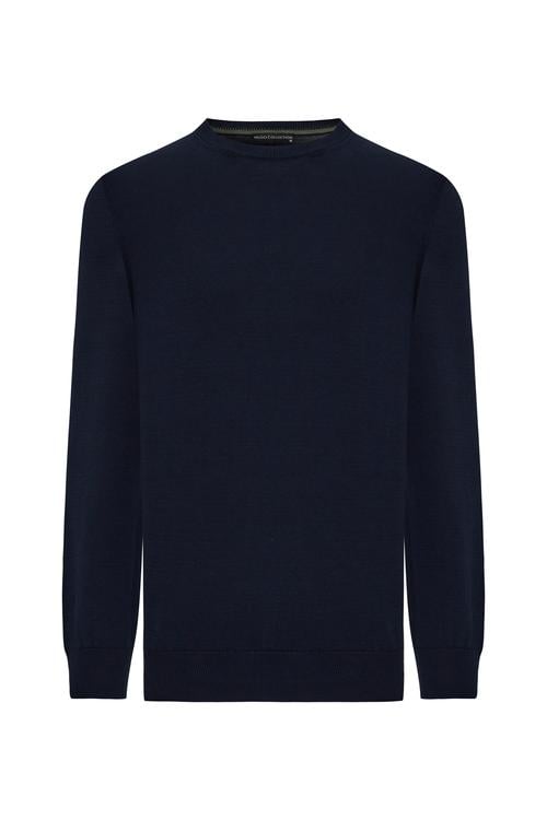 BİSİKLET YAKA UZUN KOLLU KAZAK