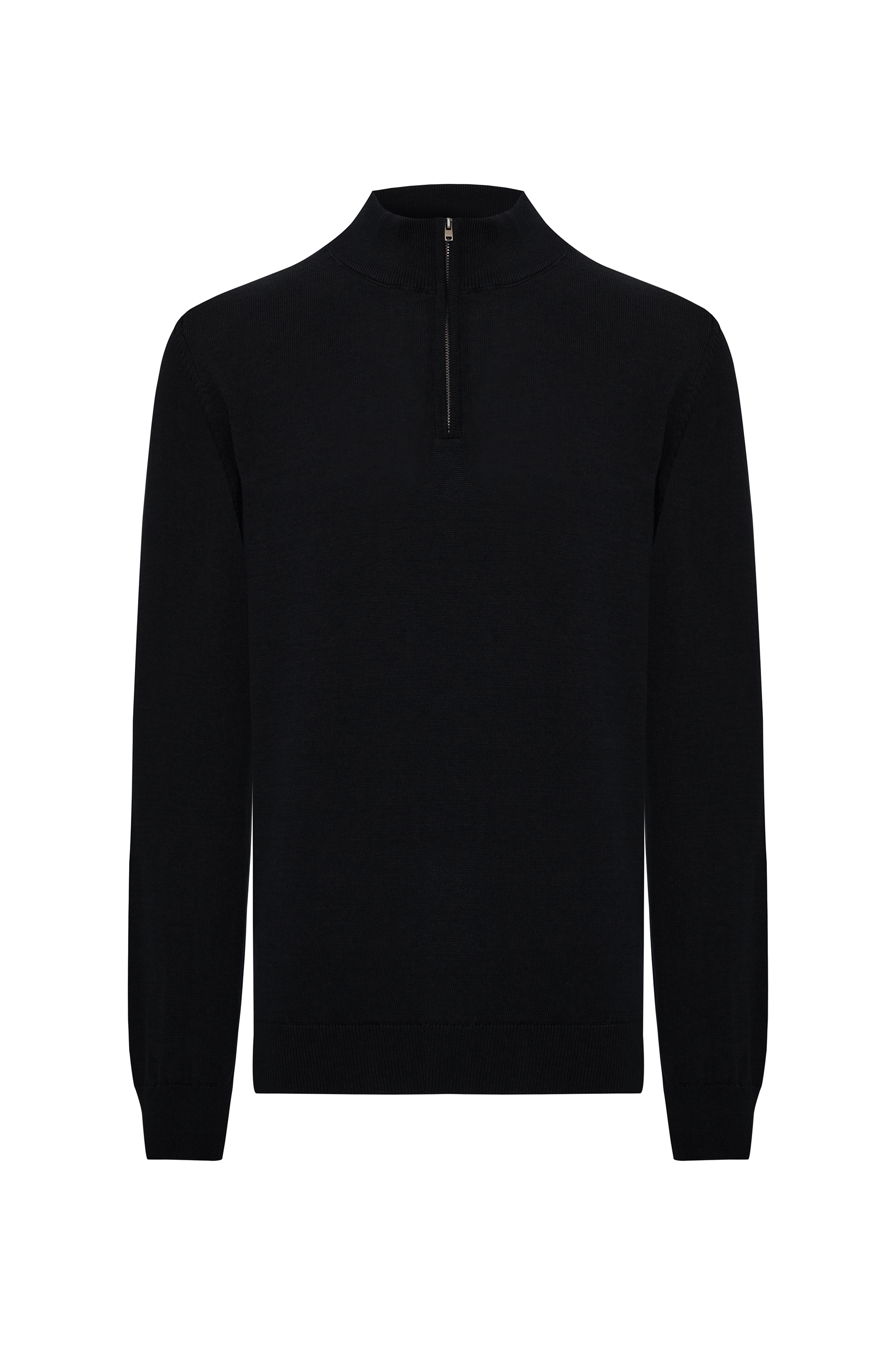 DİK YAKA UZUN KOLLU KAZAK