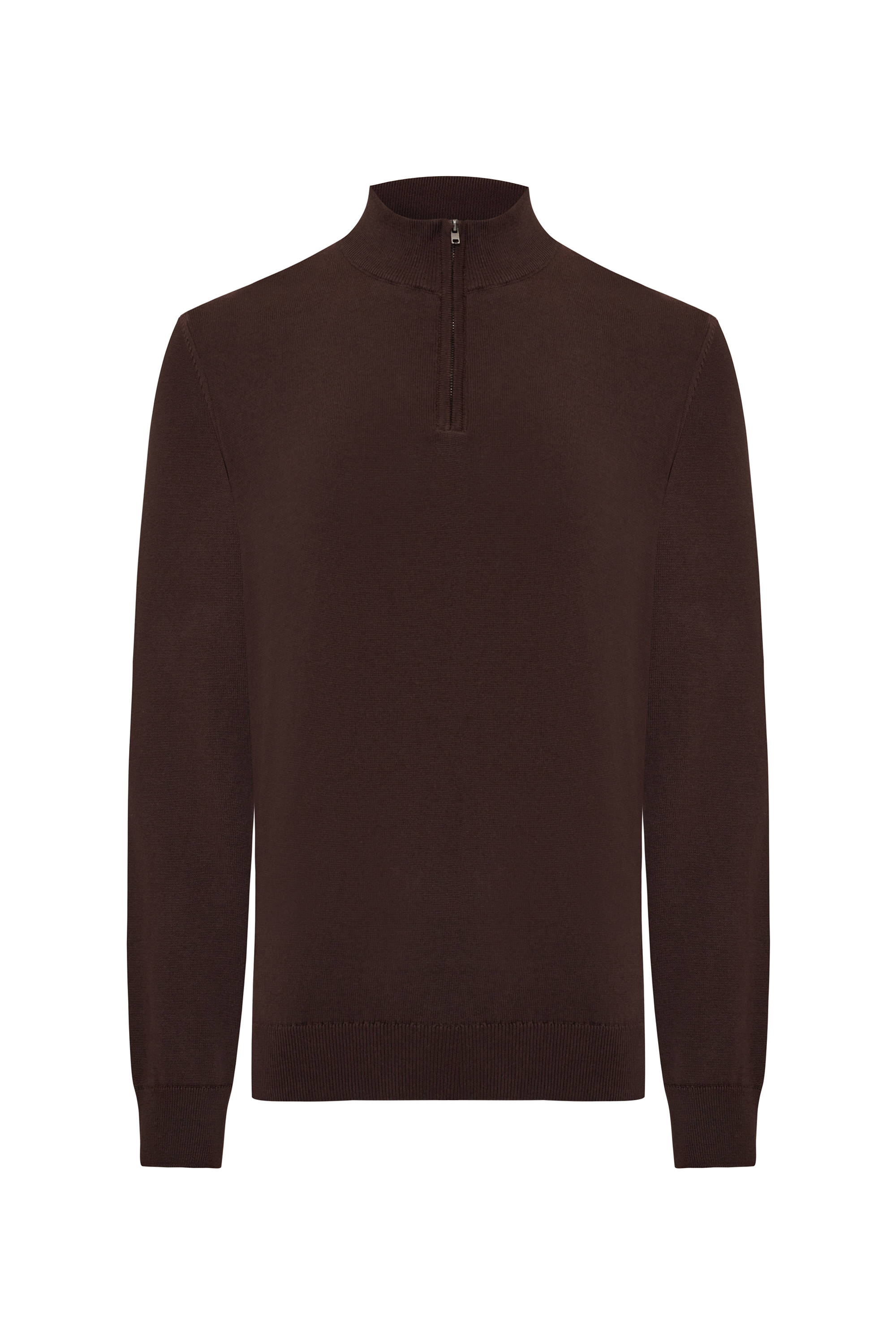 DİK YAKA UZUN KOLLU KAZAK