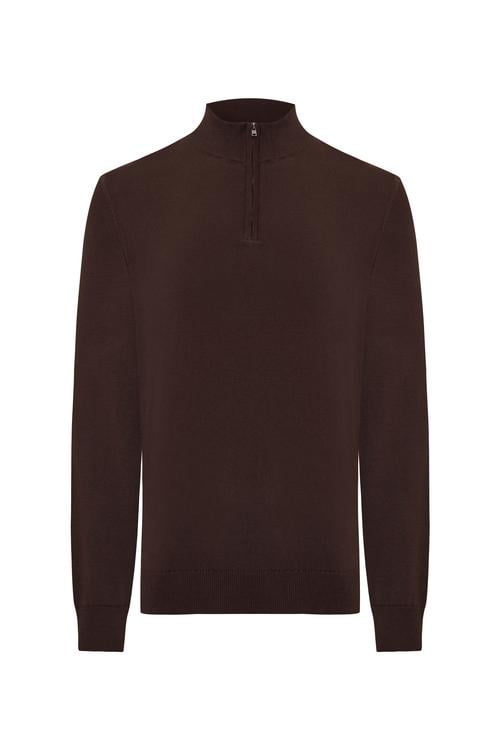  DİK YAKA UZUN KOLLU KAZAK