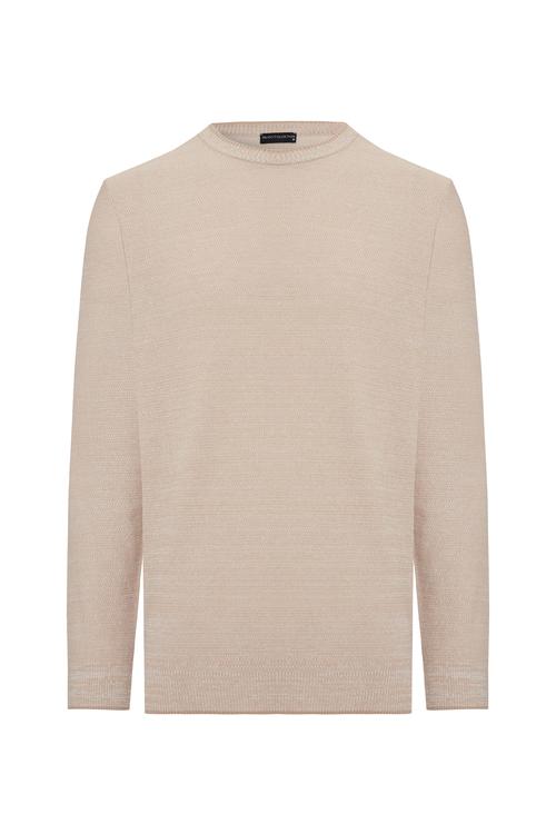  BİSİKLET YAKA MULİNELİ UZUN KOLLU KAZAK