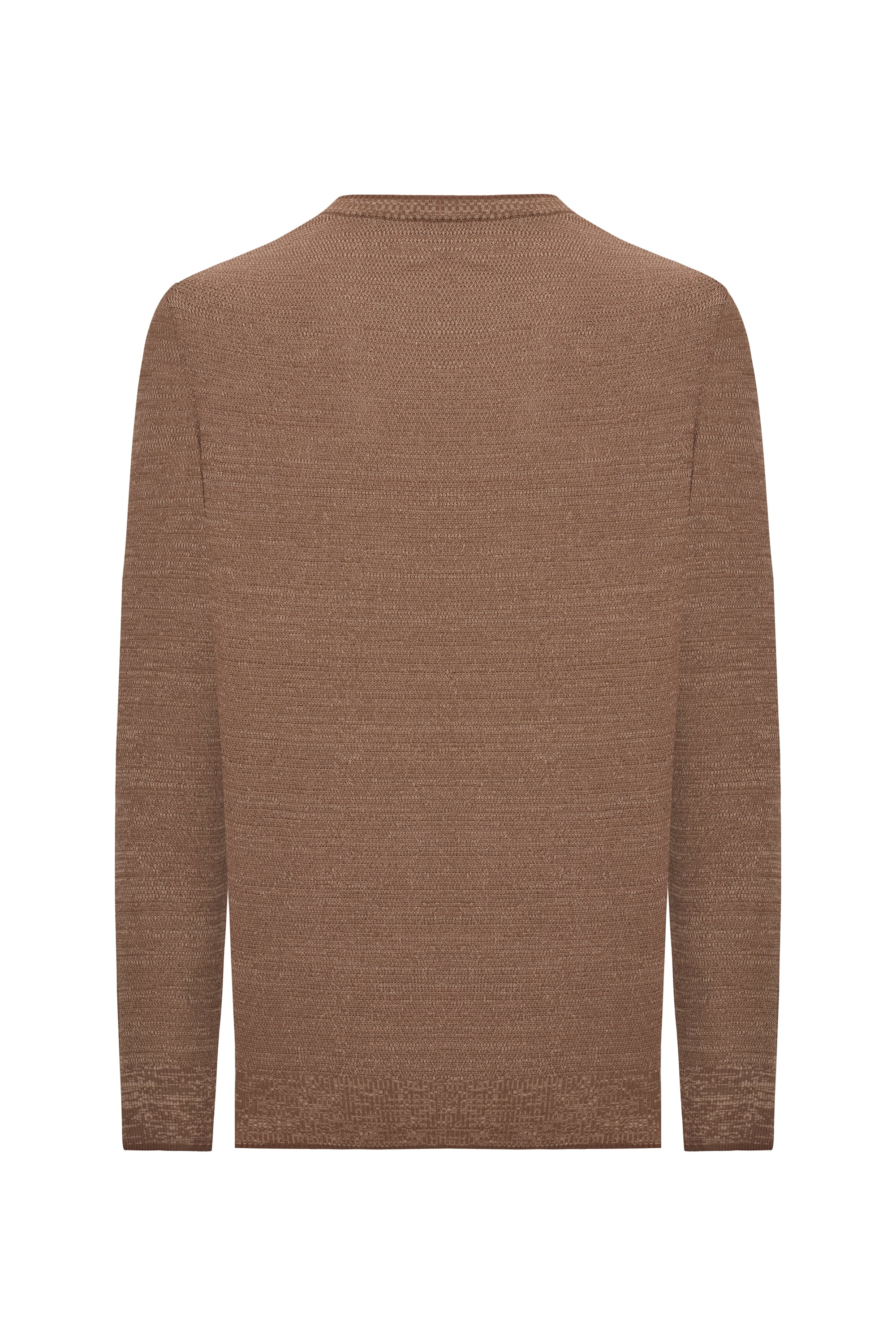 BİSİKLET YAKA MULİNELİ UZUN KOLLU KAZAK