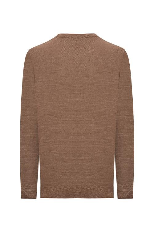 BİSİKLET YAKA MULİNELİ UZUN KOLLU KAZAK