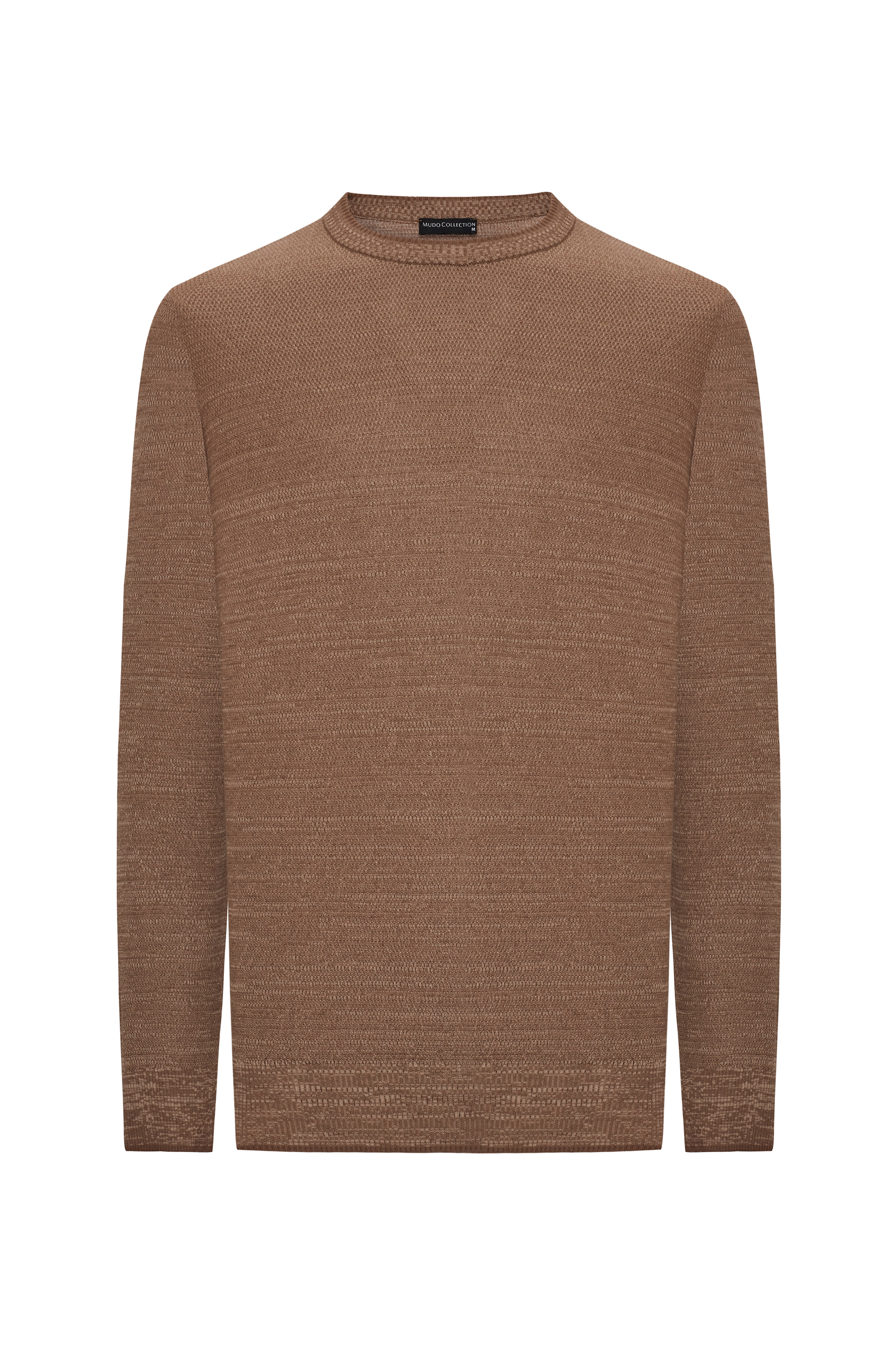 BİSİKLET YAKA MULİNELİ UZUN KOLLU KAZAK