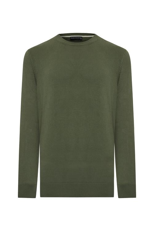 BİSİKLET YAKA UZUN KOLLU KAZAK